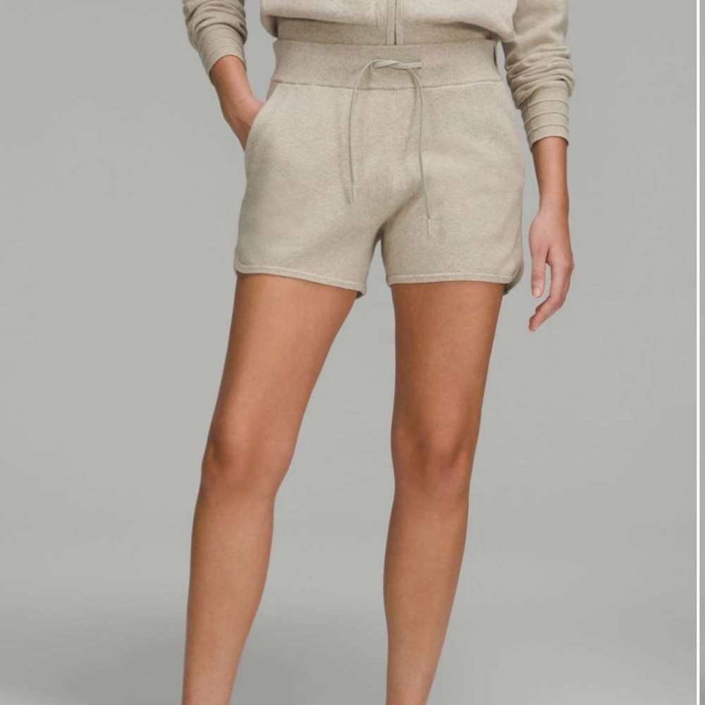 Lululemon Cotton-Cashmere Knit High-Rise Short 4